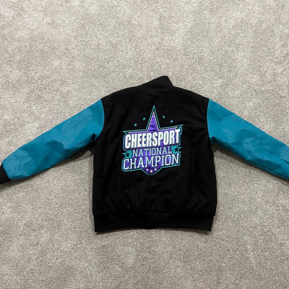 Cheersport National Champion Jacket Teal L